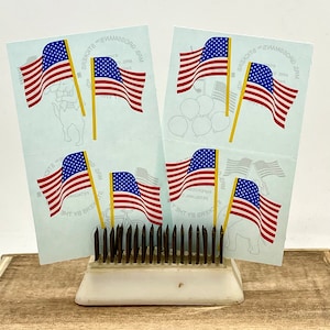 Vintage Mrs. Grossman’s Stickers by the Yard- 4 American Flag Mods