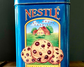 Upcycled Vintage Nestle’s Toll House Cookies Tin Canister