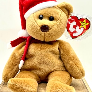 Vintage Ty Beanie Weihnachtsteddy ~ im Ruhestand, 1997