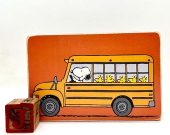 Snoopy School Bus Box | eBay