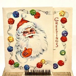 Carte de Noël Père Noël vintage - Occasion