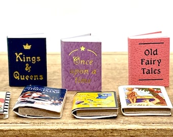 Libros en miniatura para casa de muñecas y manualidades escala 1:12