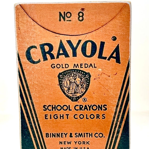 Vintage Style School Crayons Wood Sign/Shelf Sitter