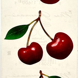 Vintage Mrs. Grossman’s Stickers by the Yard Photoessence Cherries- 1 sheet