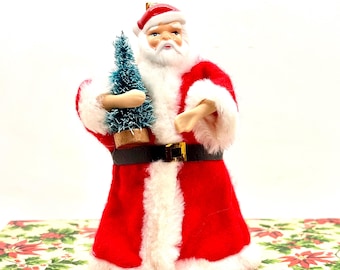 Vintage Fancy Santa Claus Christmas Ornament