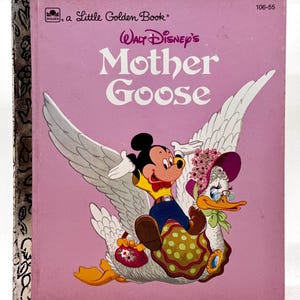 Vintage Walt Disney’s Mother Goose Little Golden Book~ 1980