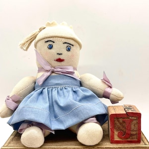 Rare Vintage Handmade Sock Doll