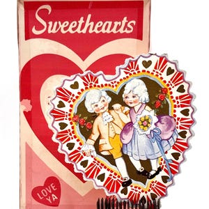 Vintage viktorianische Sweethearts Valentinskarte