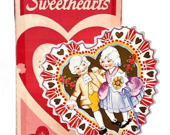 Vintage Victorian Sweethearts Valentine Card