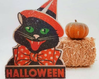 Handmade Vintage Style Halloween Dummy-board Standees