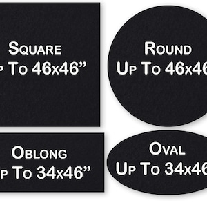 Premium Game/Mahjong Felt Mat 3mm  Sealed Edges Needle-Punched Felt in Sizes Up To 48x48 Inches