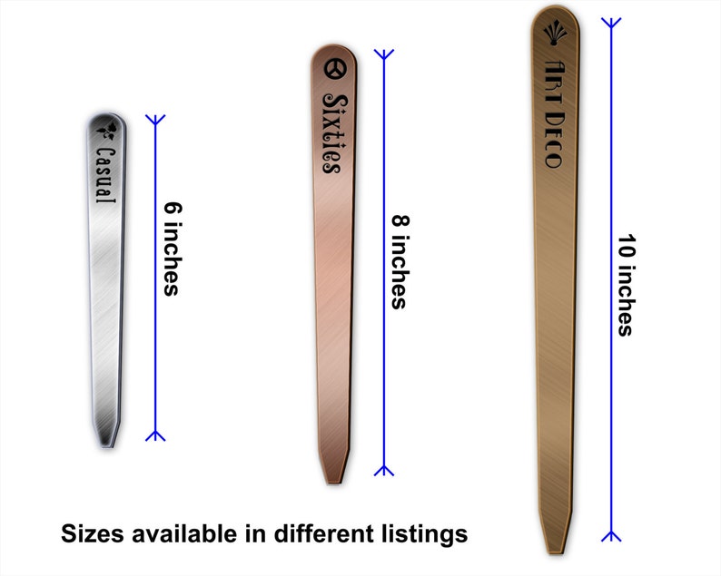 Tapered Metalgraph 06in Herb /& Garden Stakes Plant Markers
