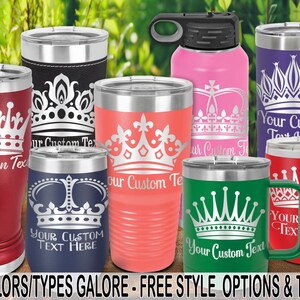 apc: ROYAL CROWNS .Laser-Etched Insulated Tumbler w/ Free Personalization by Red Tail Crafters (11)