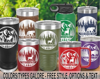 bpc: Polar Camel Wildlife Wonders Laser-Etched Insulated Tumbler (one) w/ Free Personalization by Red Tail Crafters