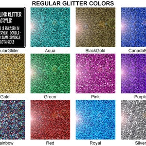 1/8 Glitter Acrylic Sheet, Glowforge Ready Plexiglass, Laser Acrylic,  Glitter Sparkle Colored Acrylic, 3mm, 12 X 19 