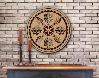Hex MIghty Oak (12-16in) Hardwood PA Dutch Sign