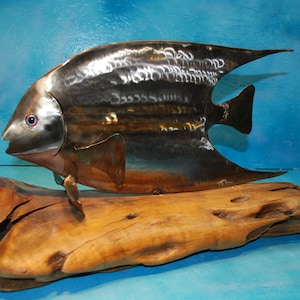 SALT WATER ANGELFISH    Metal  Art Sculpture