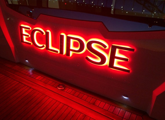 Boat Yacht LED Lit Up Letters for The Boat or Yacht Marine Grade
