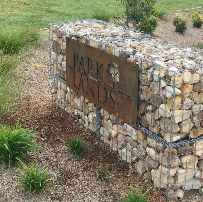 Farm Signs Barn Signs Corten Rusted Steel Custom Made Laser Cut , Made to Order image 2