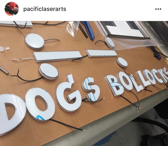 Boat Letters LED Custom - All Marine Applications - A316 Steel