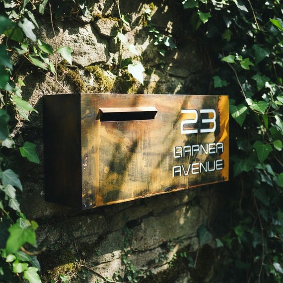 Custom Mail Box with Personalized Graphics and Colors, Made to Order