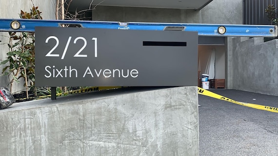 Custom Mailbox with Personalized Graphics and Colors, Modern Design