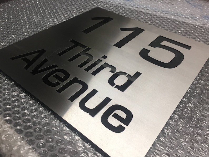 Modern Stainless Steel Custom Made Laser Cut House Signs Etsy Australia