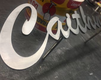 3D Stainless Steel House Sign Look Unique Custom Made Laser Cut Marine Grade Floating Plaque