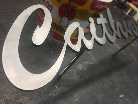 3D Stainless Steel House Sign Look Unique Custom Made Laser Cut Marine Grade Floating Plaque