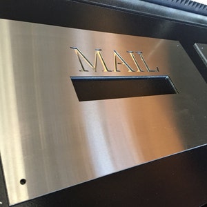 Stainless Steel Custom Made Laser Cut House Signs, Numbers and Plaques Marine Grade - Brushed