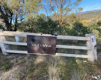 Farm Signs - Barn Signs Corten (Rusted) Steel Custom Made Laser Cut , Made to Order