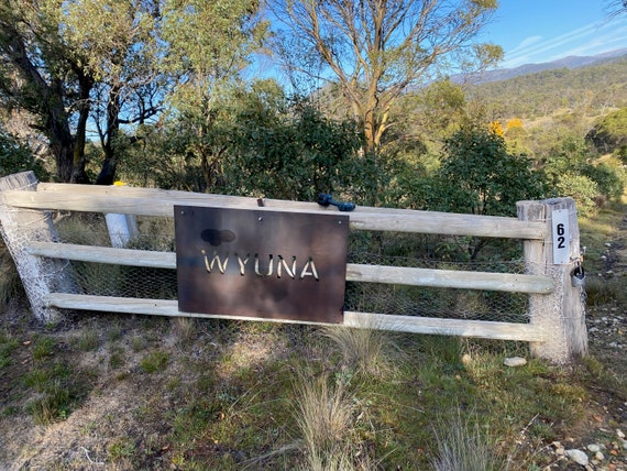 Farm Signs - Barn Signs Corten (Rusted) Steel Custom Made Laser Cut , Made to Order