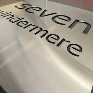 Stainless Steel Custom Made Laser Cut House Signs, Numbers and Plaques ...