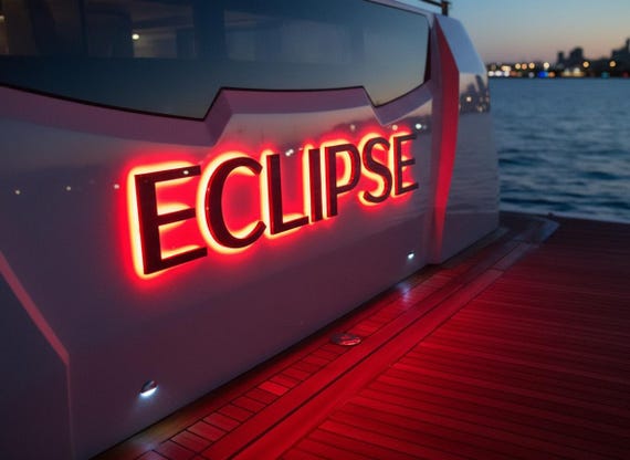 Boat Yacht LED Lit Up Letters for The Boat or Yacht Marine Grade
