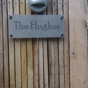 Stainless Steel Custom Made Laser Cut House Signs, Numbers and Plaques image 2