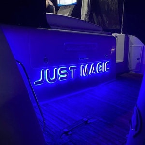 Letras iluminadas para barcos e iates, personalizadas sob encomenda, LED - Todas as aplicações marítimas
