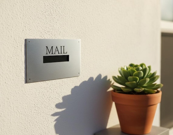 Custom House Sign, Laser Cut Stainless Steel Plaque with Mirror Finish