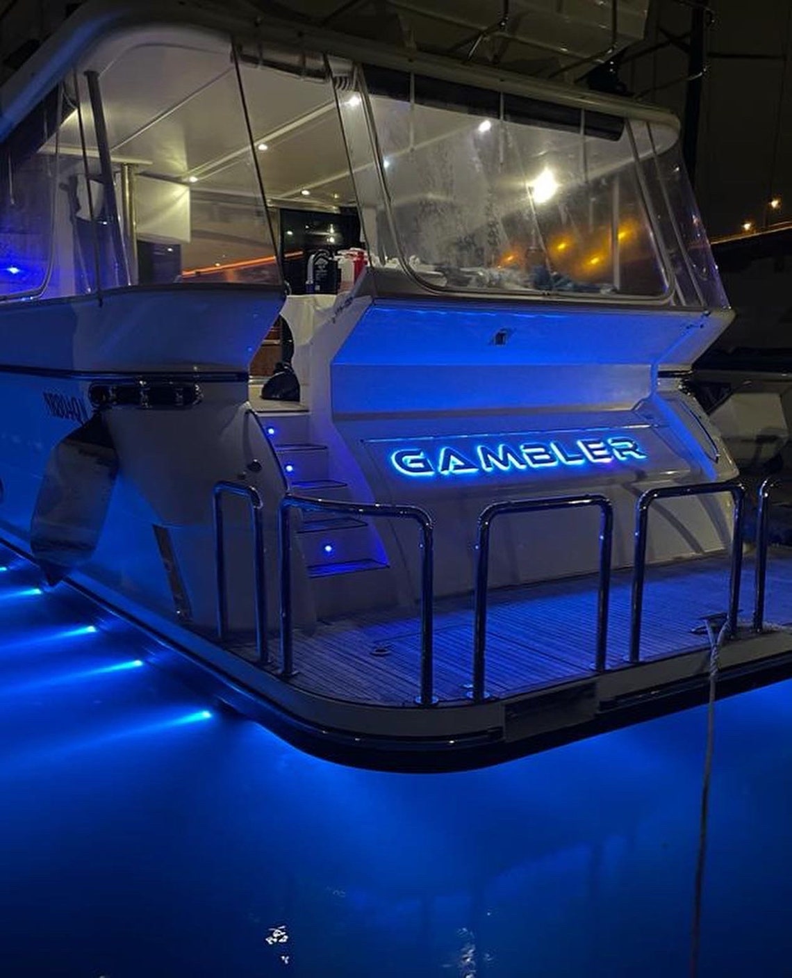 Illuminated Yacht Boat Letters Custom Made to Order All Etsy