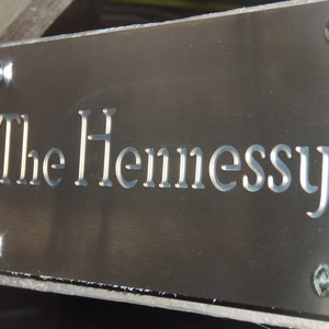 Stainless Steel Custom Made Laser Cut House Signs, Numbers and Plaques image 4