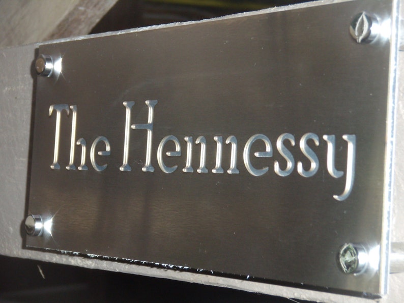 Stainless Steel Custom Made Laser Cut House Signs, Numbers and Plaques image 4