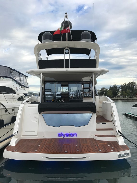 Yacht LED Letters Custom - All Marine Applications - A316 Steel
