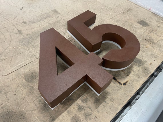House Office Building LED Laser Cut Stainless Steel Numbers Letters