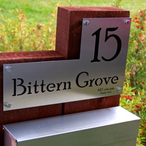 Stainless Steel Custom Made Laser Cut House Signs, Numbers and Plaques