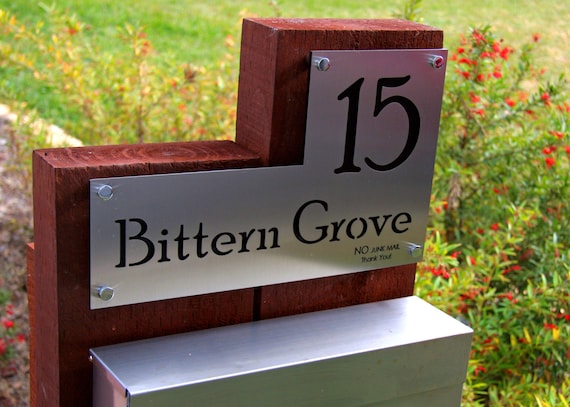 Stainless Steel Custom Made Laser Cut House Signs, Numbers and Plaques