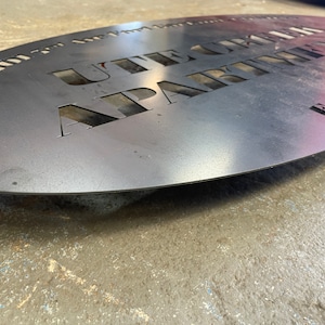Corten (Rusted) Steel Custom Made Laser Cut House Signs, Made to Order