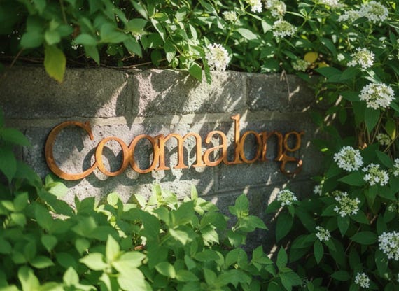 Corten Steel House Sign, Custom Metal Plaque with Rustic Look