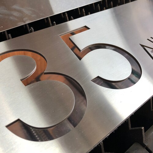 Stainless Steel Custom Made Laser Cut House Signs Numbers and Etsy