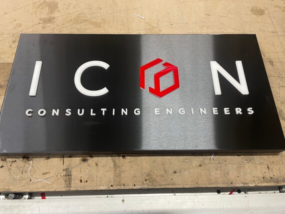 Light Box Business Sign/Plaque. 3D Characters and Logos. Illuminated LED Laser Cut. Made to Order.