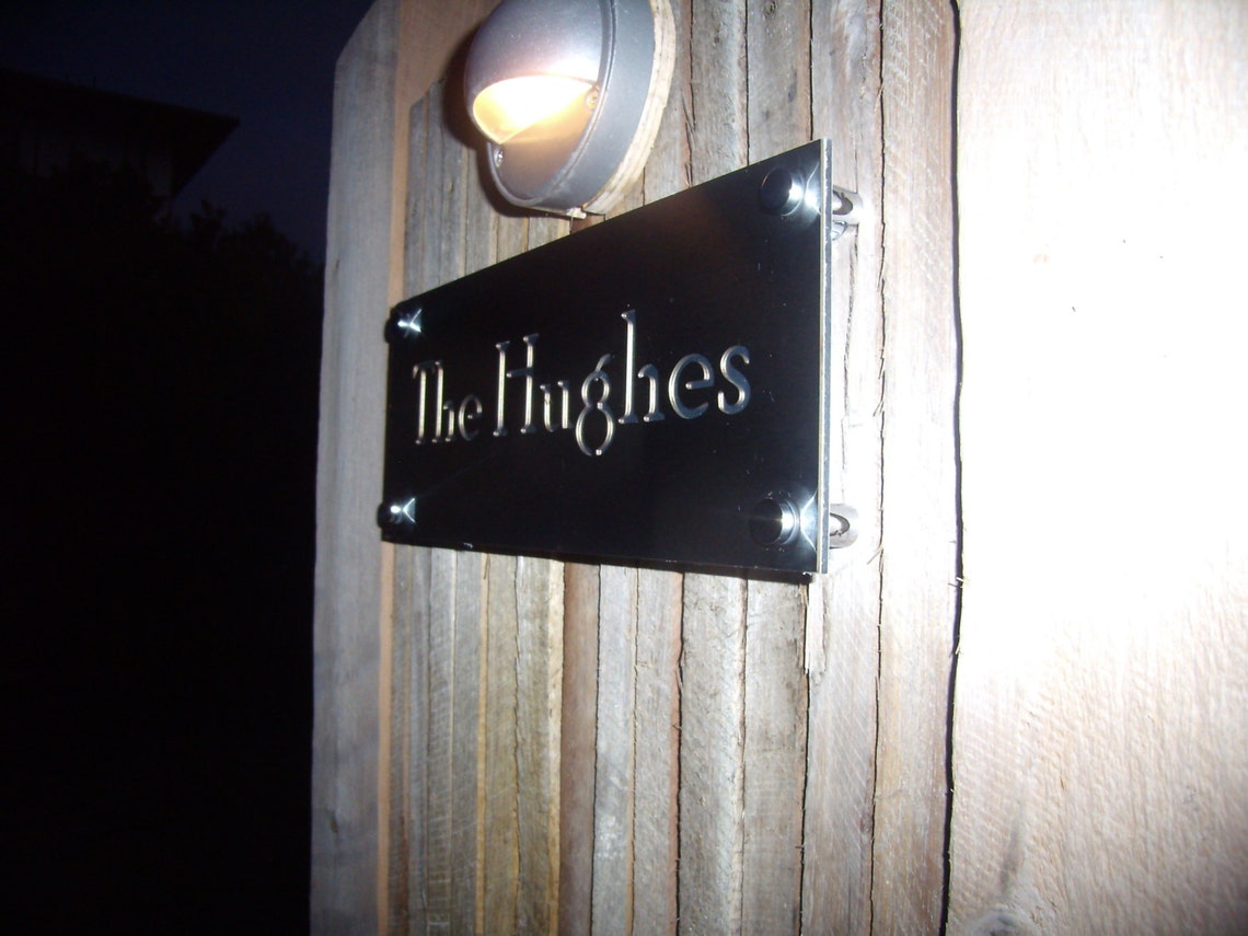 Stainless Steel Custom Made Laser Cut House Signs Numbers and Etsy