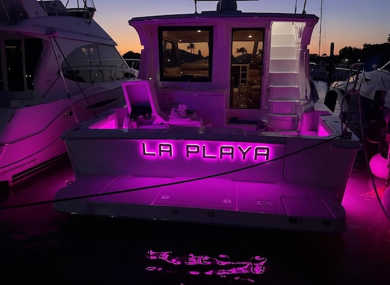 Boat Illuminated Letters - Designer Signs Store